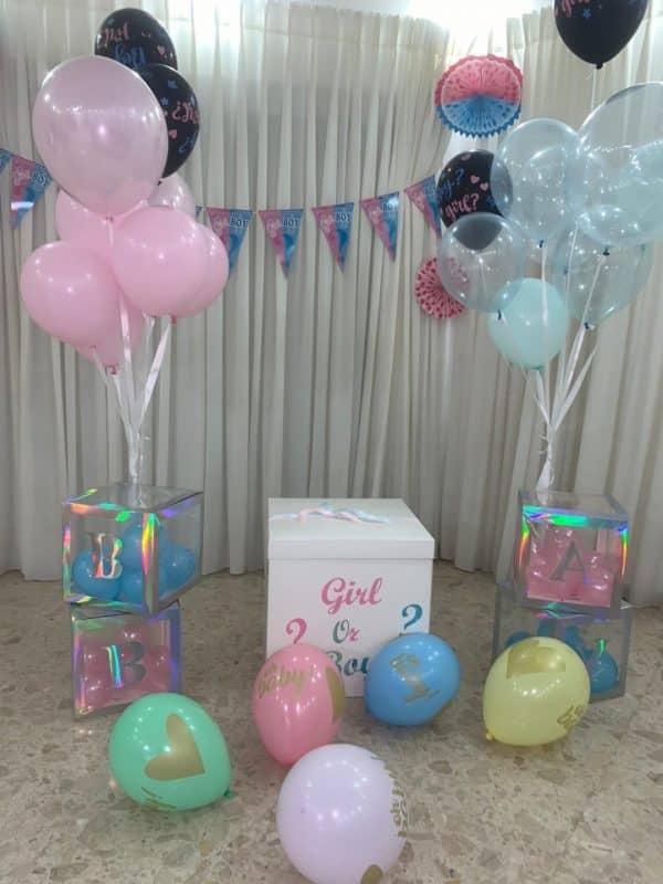 קופסה מתפוצצת ענקית לגילוי מין העובר