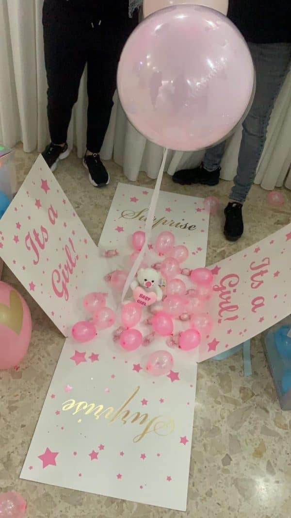 קופסה מתפוצצת ענקית לגילוי מין העובר
